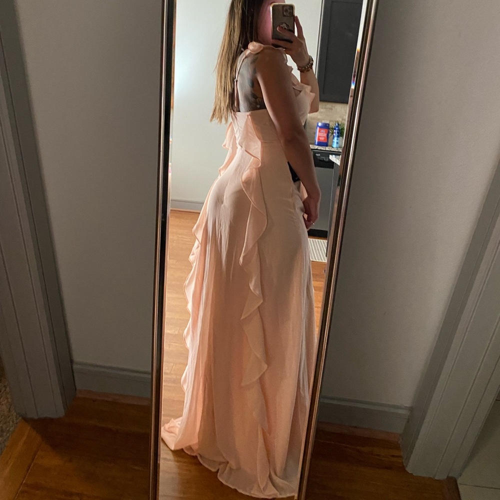 Long pink dress